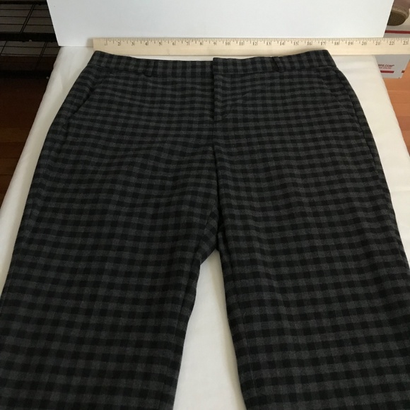 BANANA REPUBLIC Gingham Check Ryan Straight Leg Trouser Pants Women’s Size 10 - Picture 11 of 16